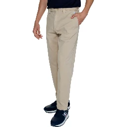 Gold Recycled Cotton Casual Pants