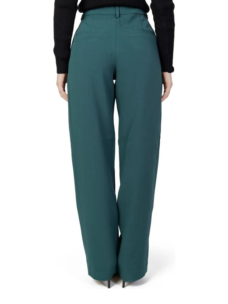 Green Recycled Polyester Flared Pants alternative