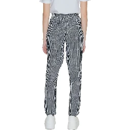 Black Viscose Casual Pants