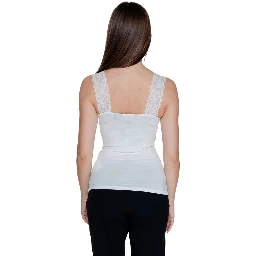 White Viscose Tank Tops