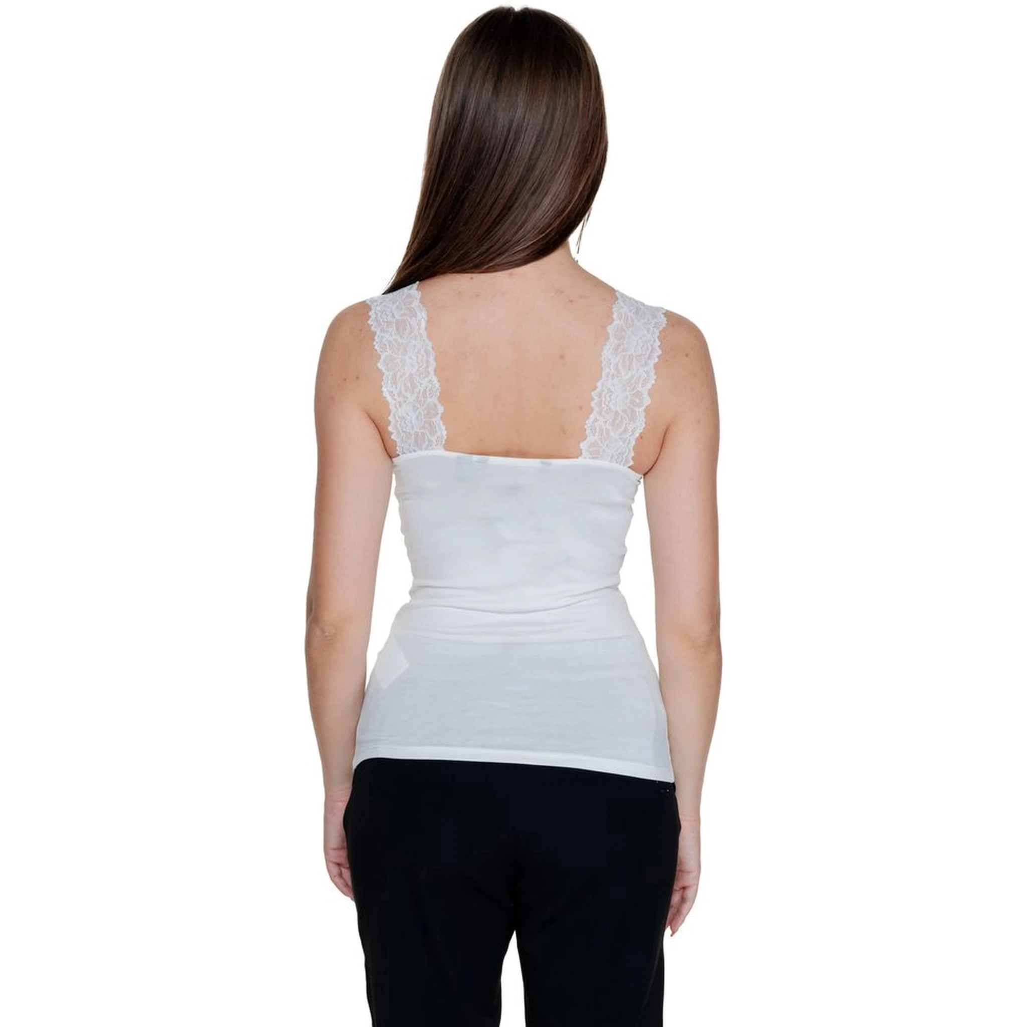 White Viscose Tank Tops
