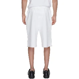 White Cotton Bermuda Shorts