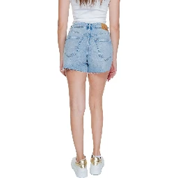 Light Blue Cotton Shorts