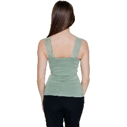 Green Viscose Tank Tops