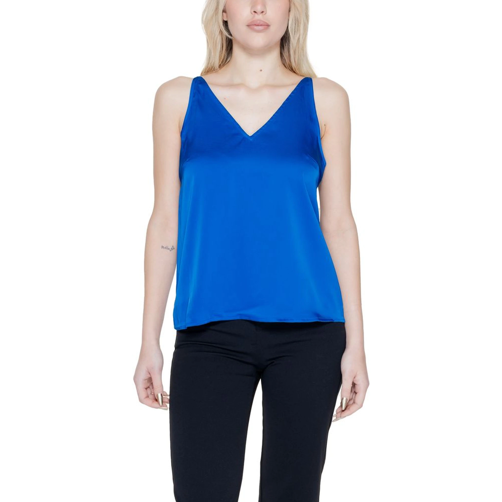 Blue Polyester Top