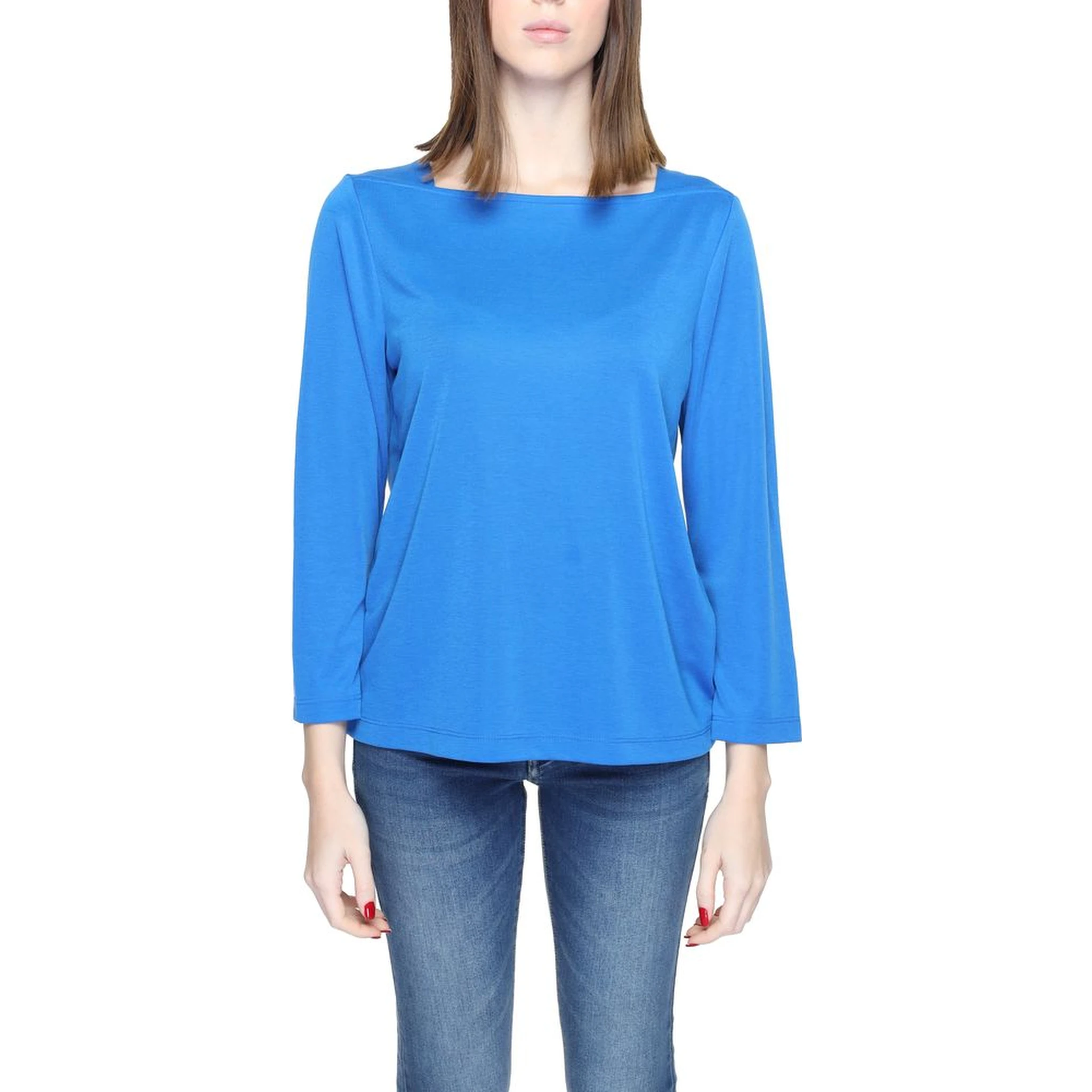 Blue Modal Long Sleeve T-Shirt