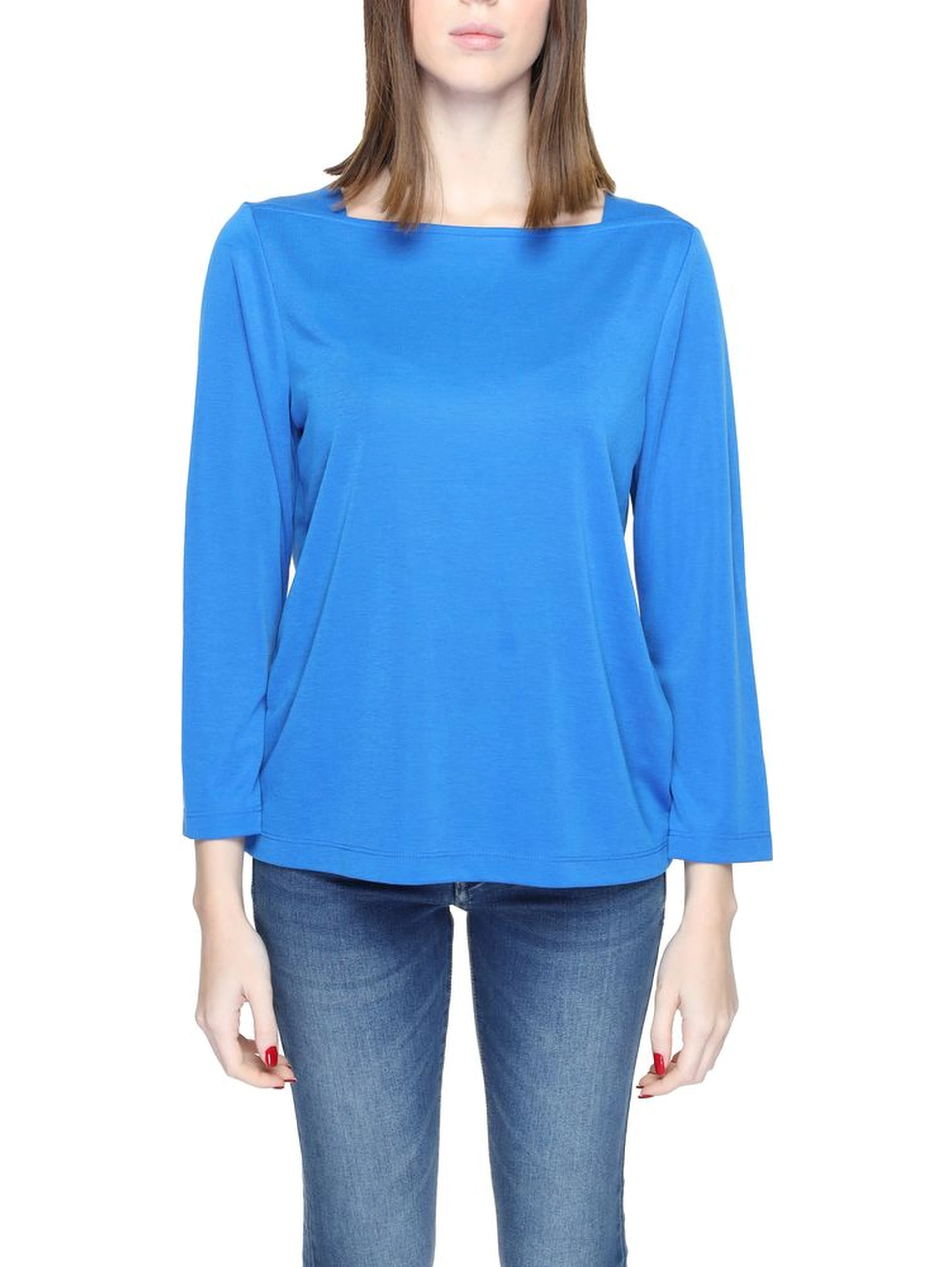 Blue Modal Long Sleeve T-Shirt