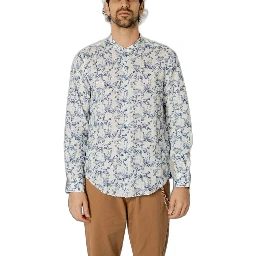 Blue Linen Pattern Shirt