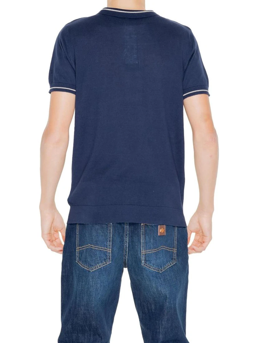 Blue Cotton Shortsleeve Shirt