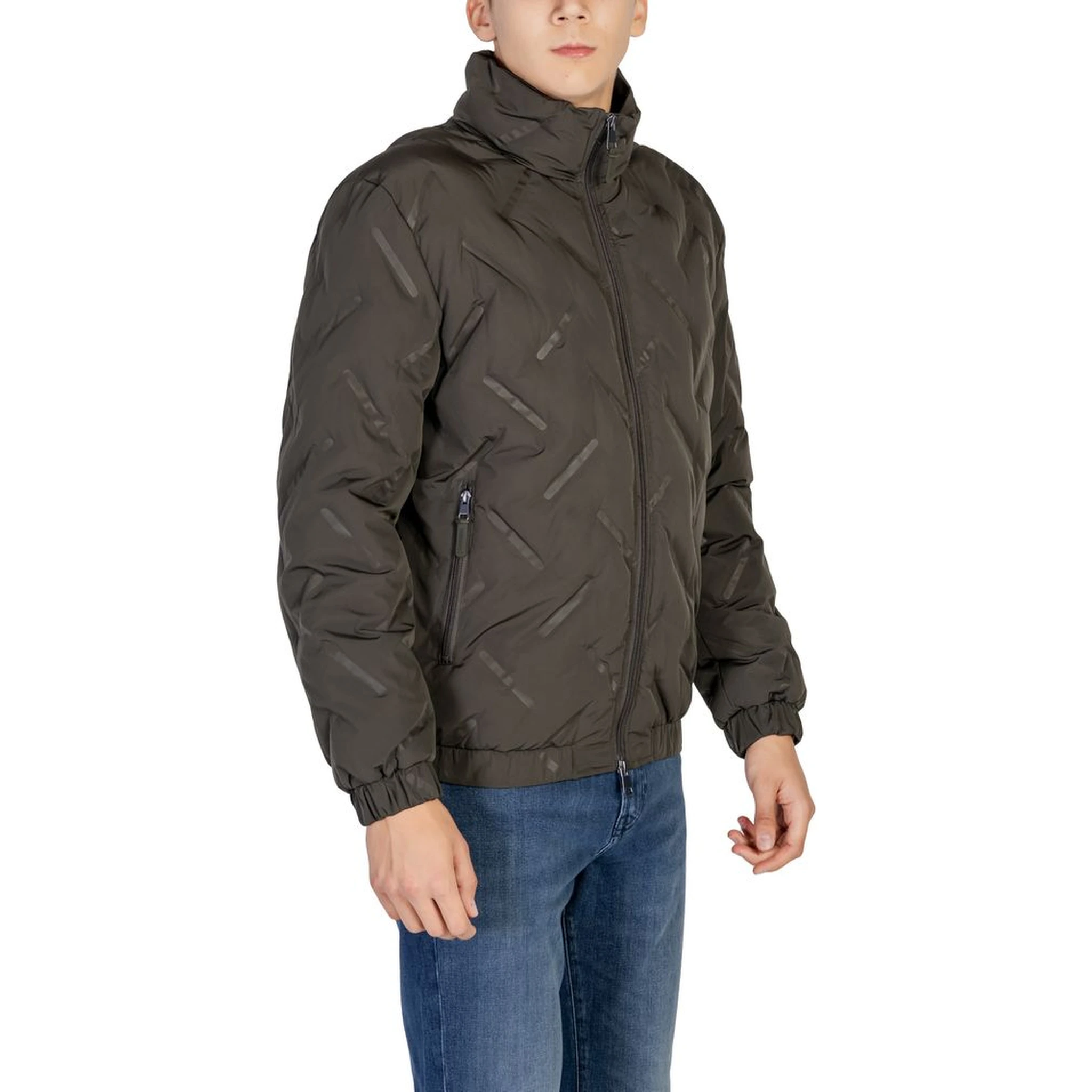 Green Polyester Jackets And Coat