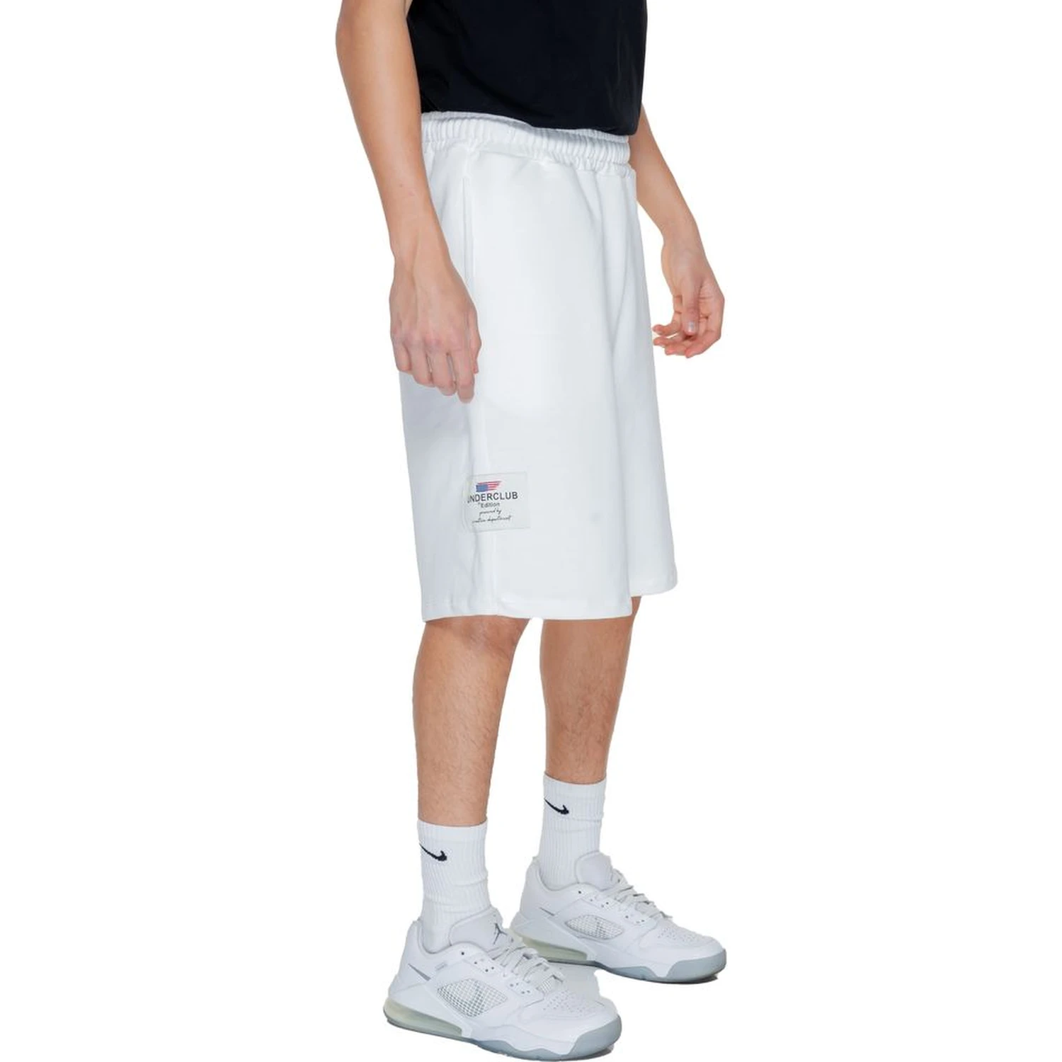 White Cotton Bermuda Shorts
