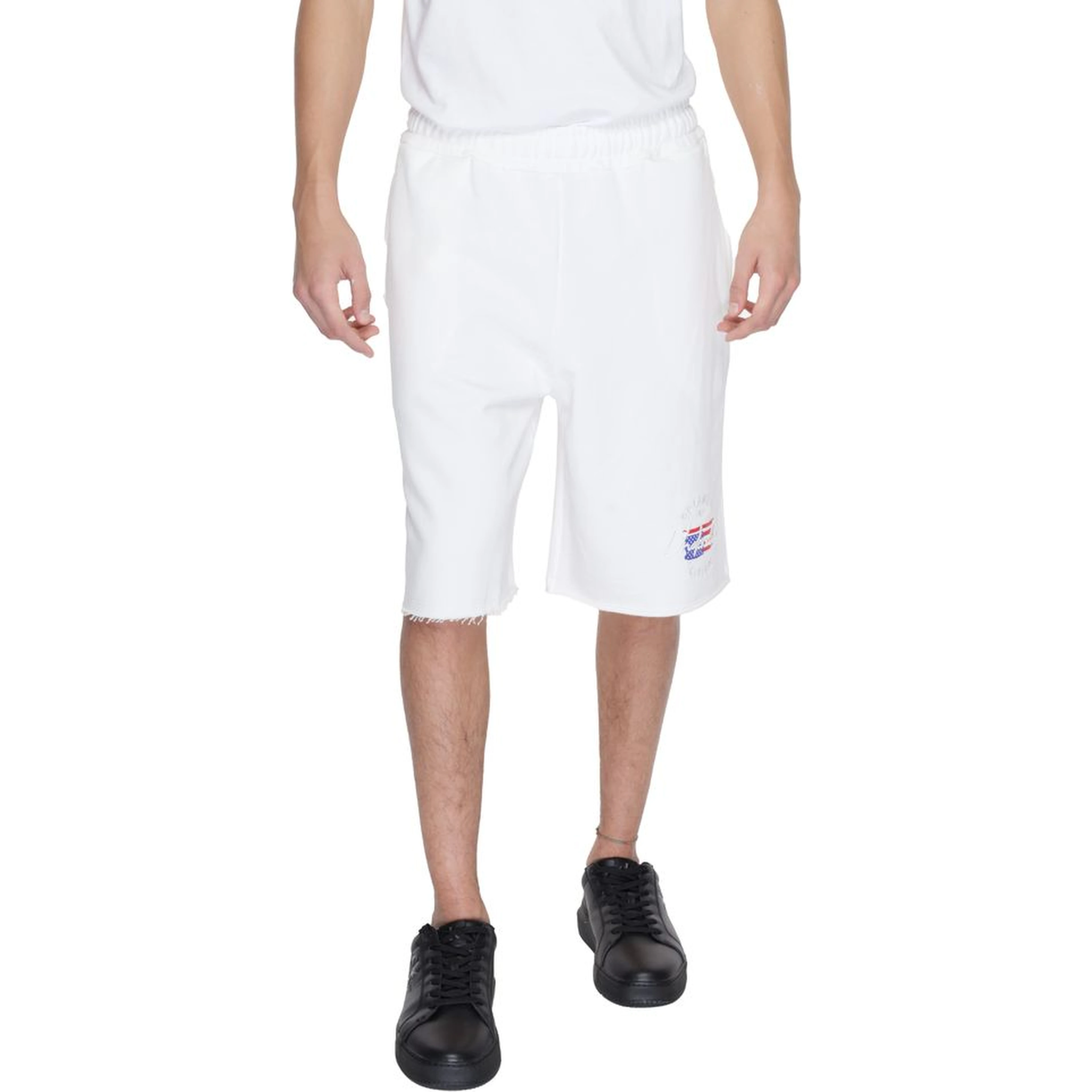 White Cotton Bermuda Shorts