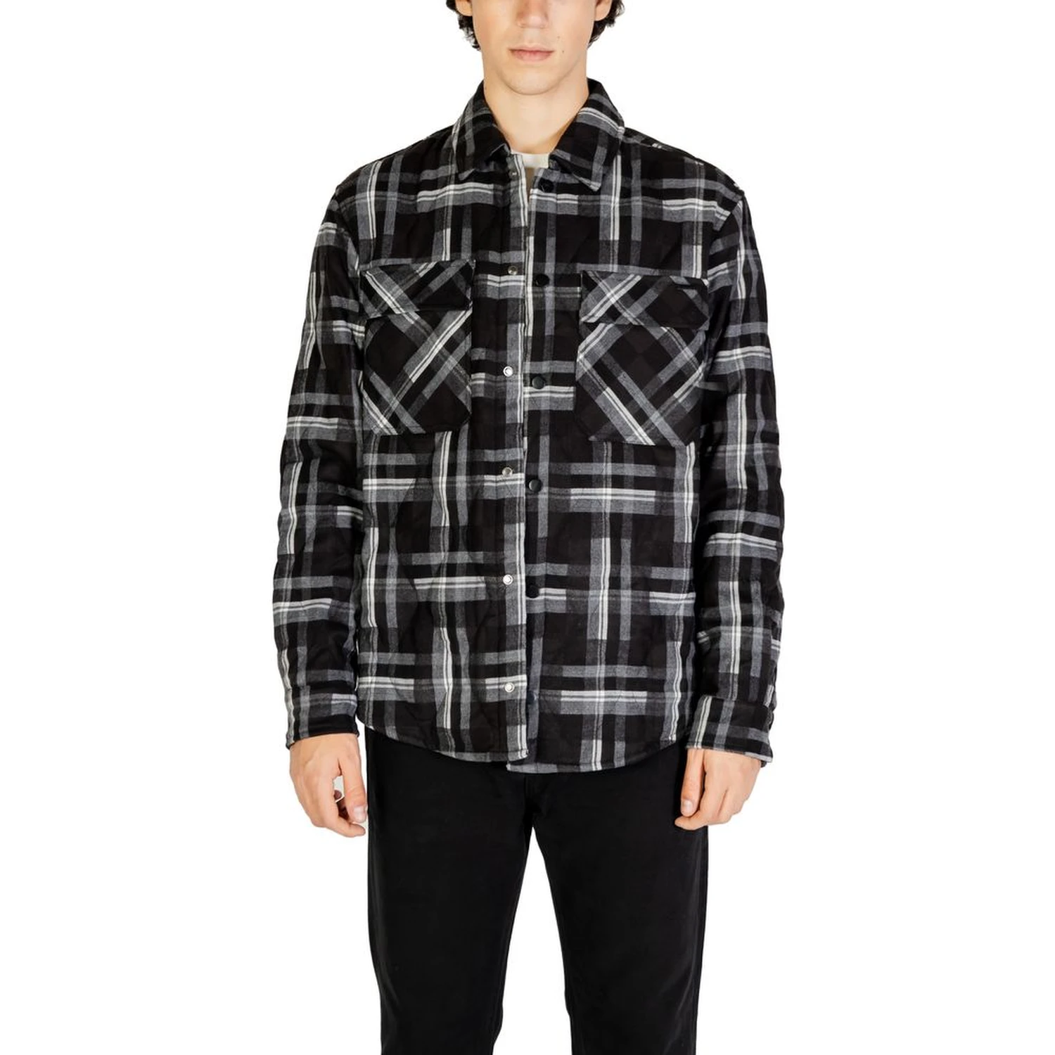 Black Polyester Coat