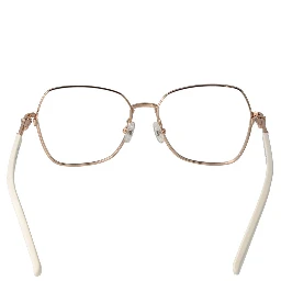 نظارات معدنية بلون الذهب الوردي (إطارات)