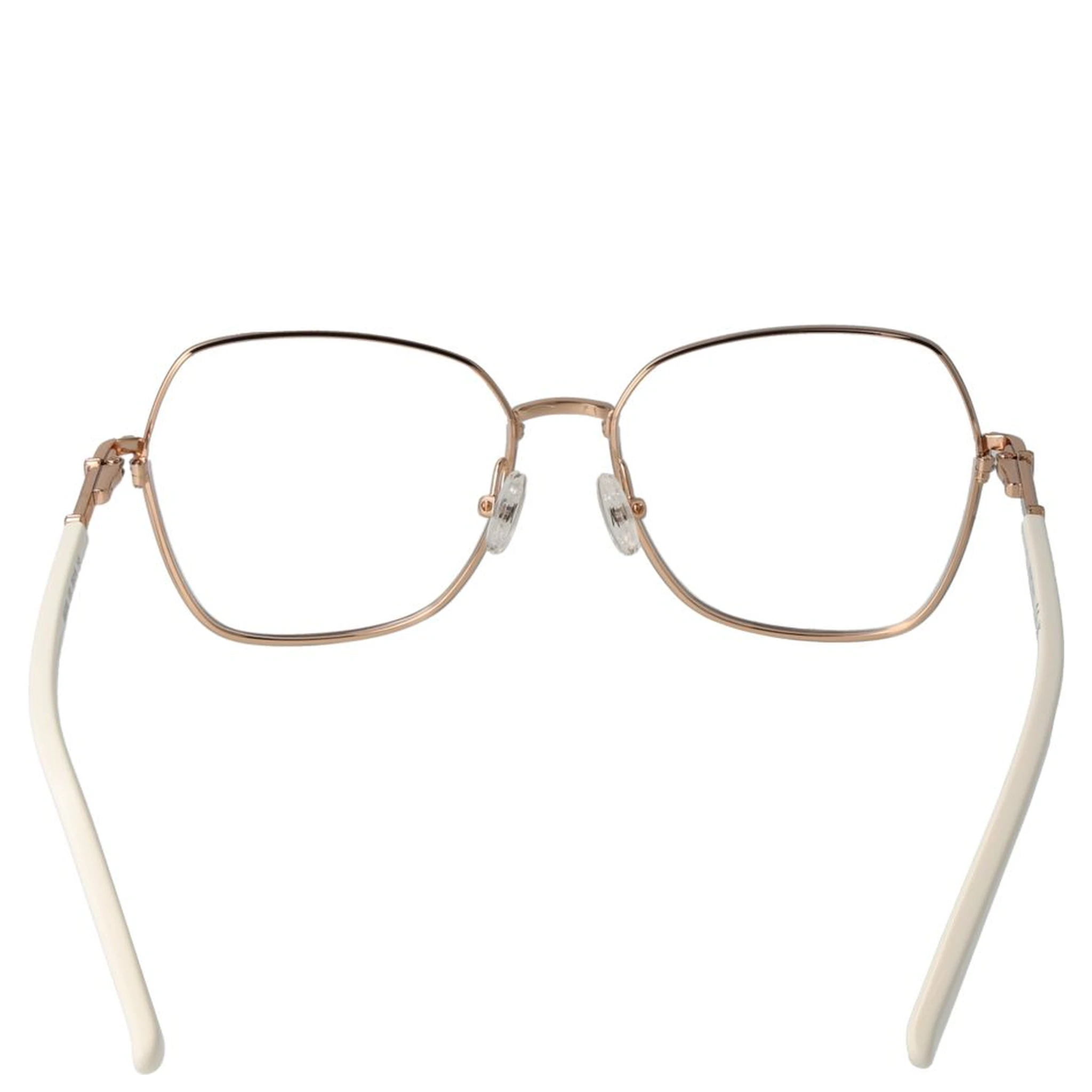 نظارات معدنية بلون الذهب الوردي (إطارات)