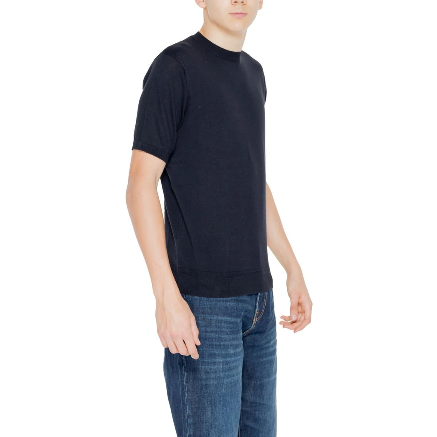 Black Cotton Sweatshirt