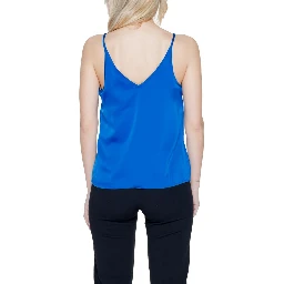 Blue Polyester Top