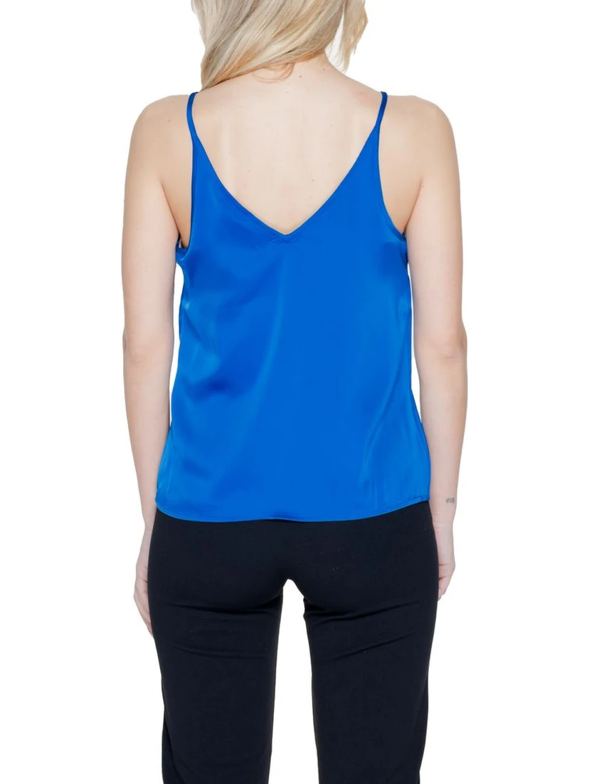 Blue Polyester Top