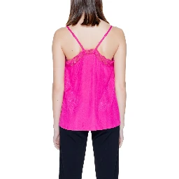 Pink Viscose Tank Tops