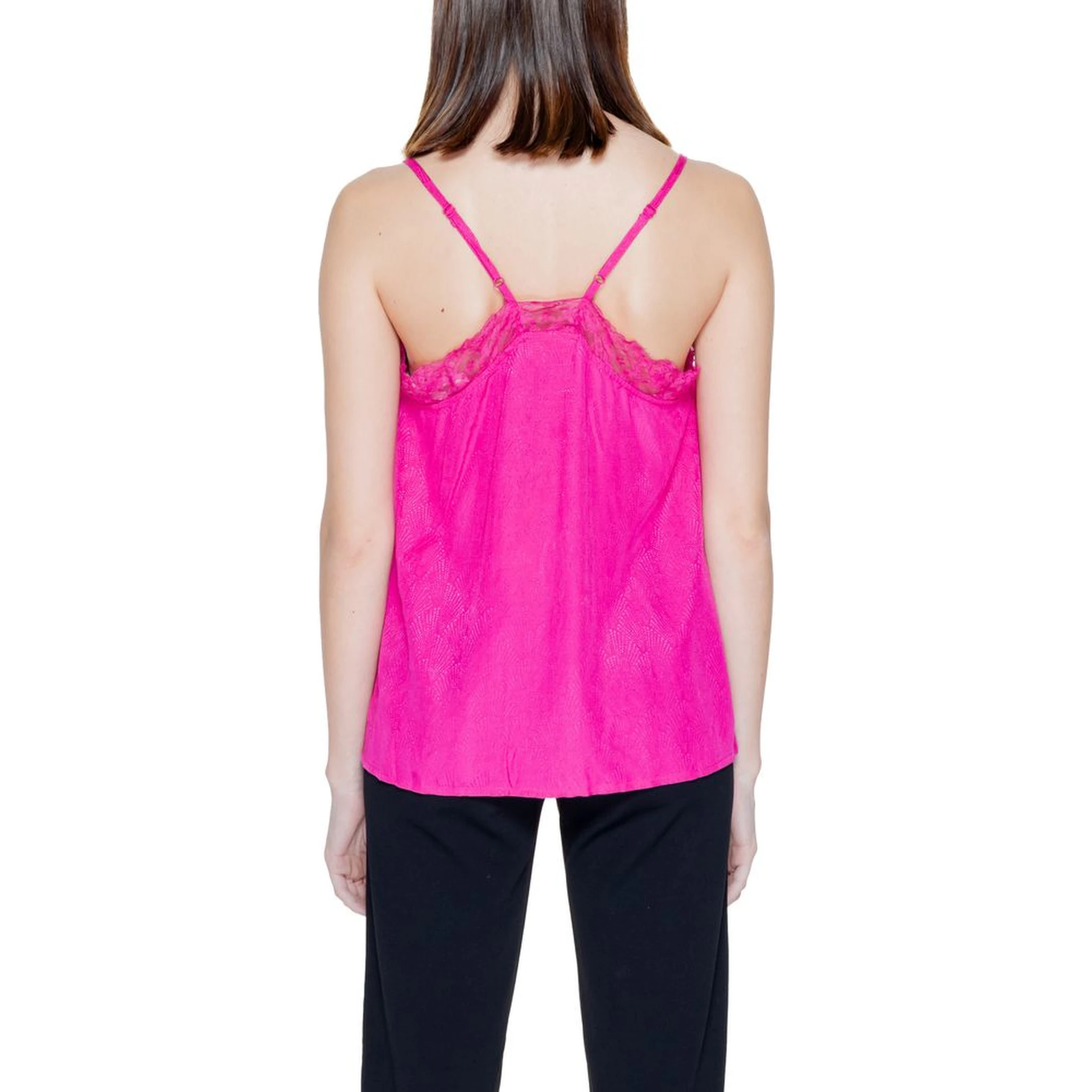 Pink Viscose Tank Tops