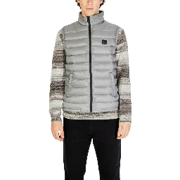 Gray Polyamide Sleveless Jacket