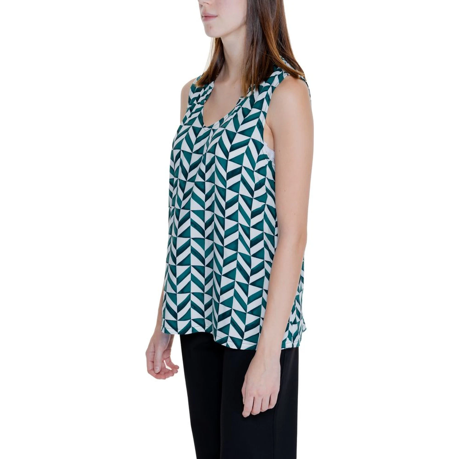 Green Viscose Tank Tops