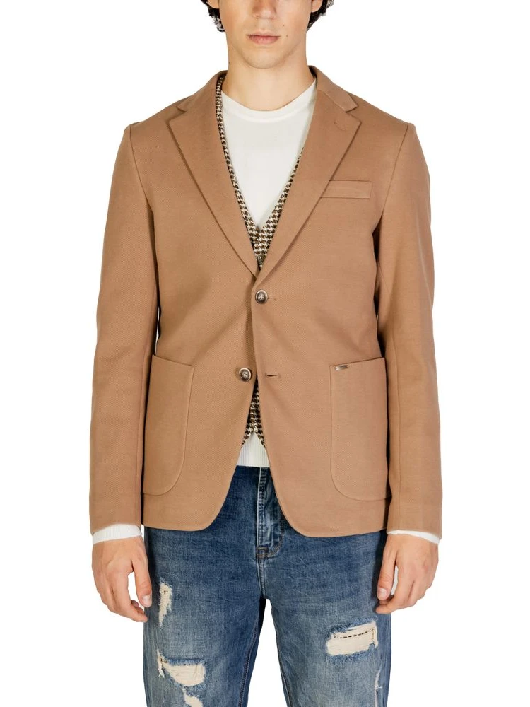 Beige Cotton Blazer