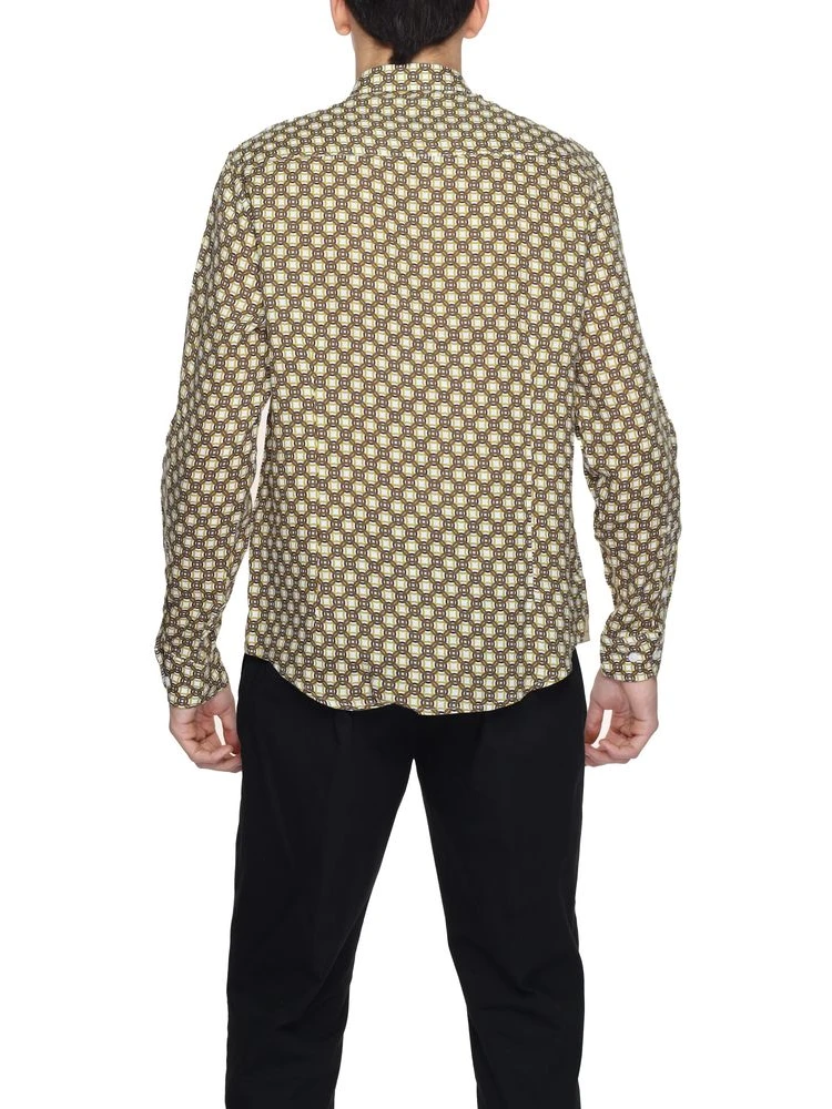 Beige Linen Pattern Shirt alternative