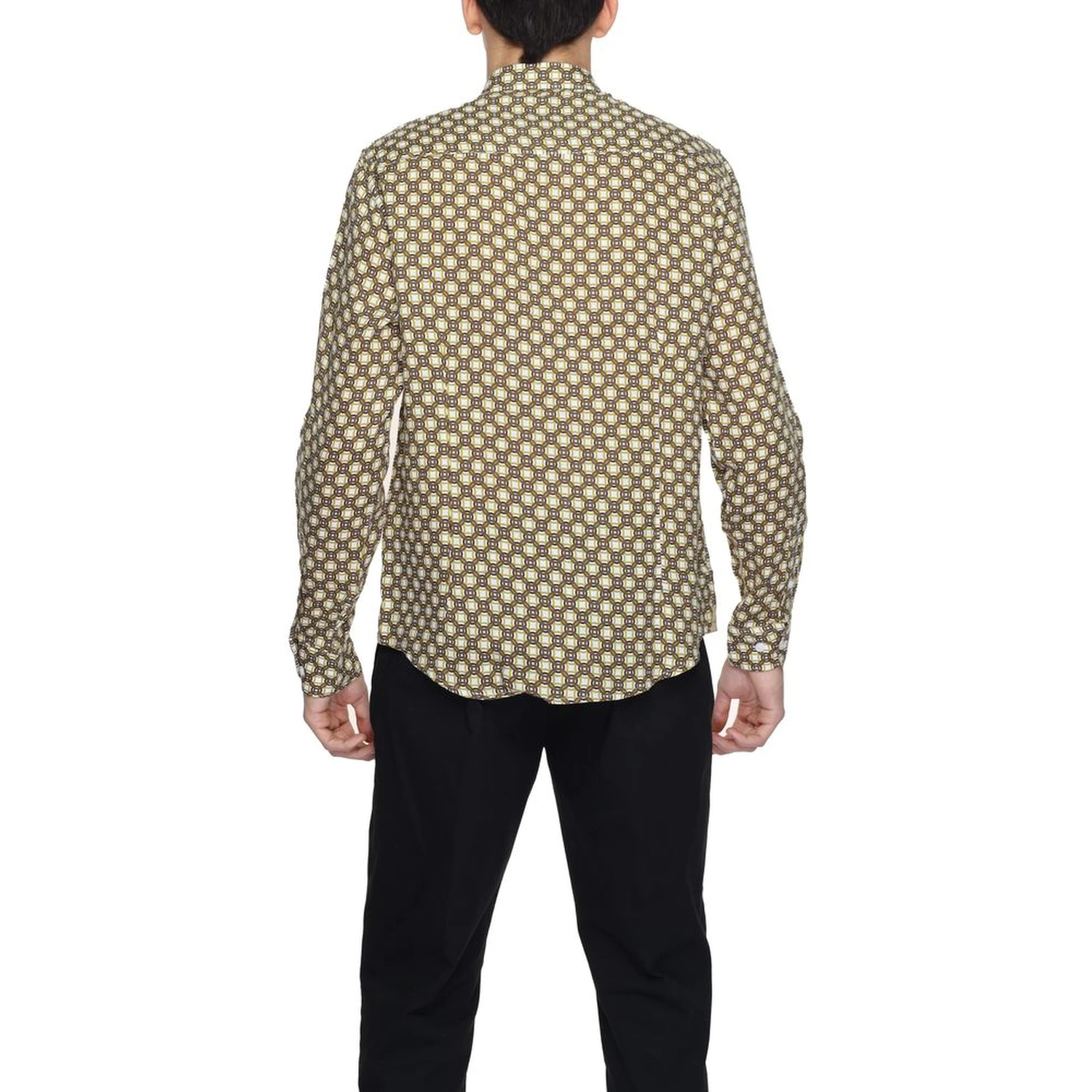 Beige Linen Pattern Shirt