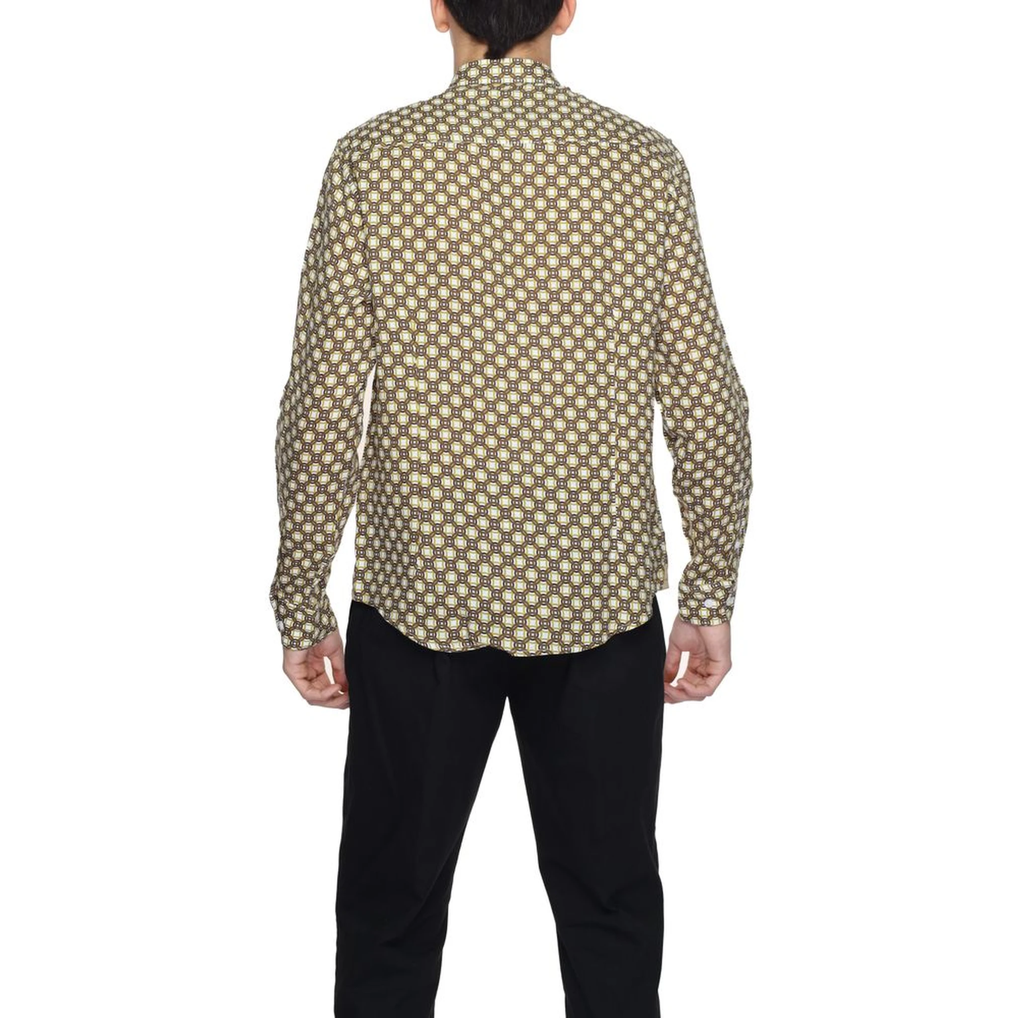 Beige Linen Pattern Shirt