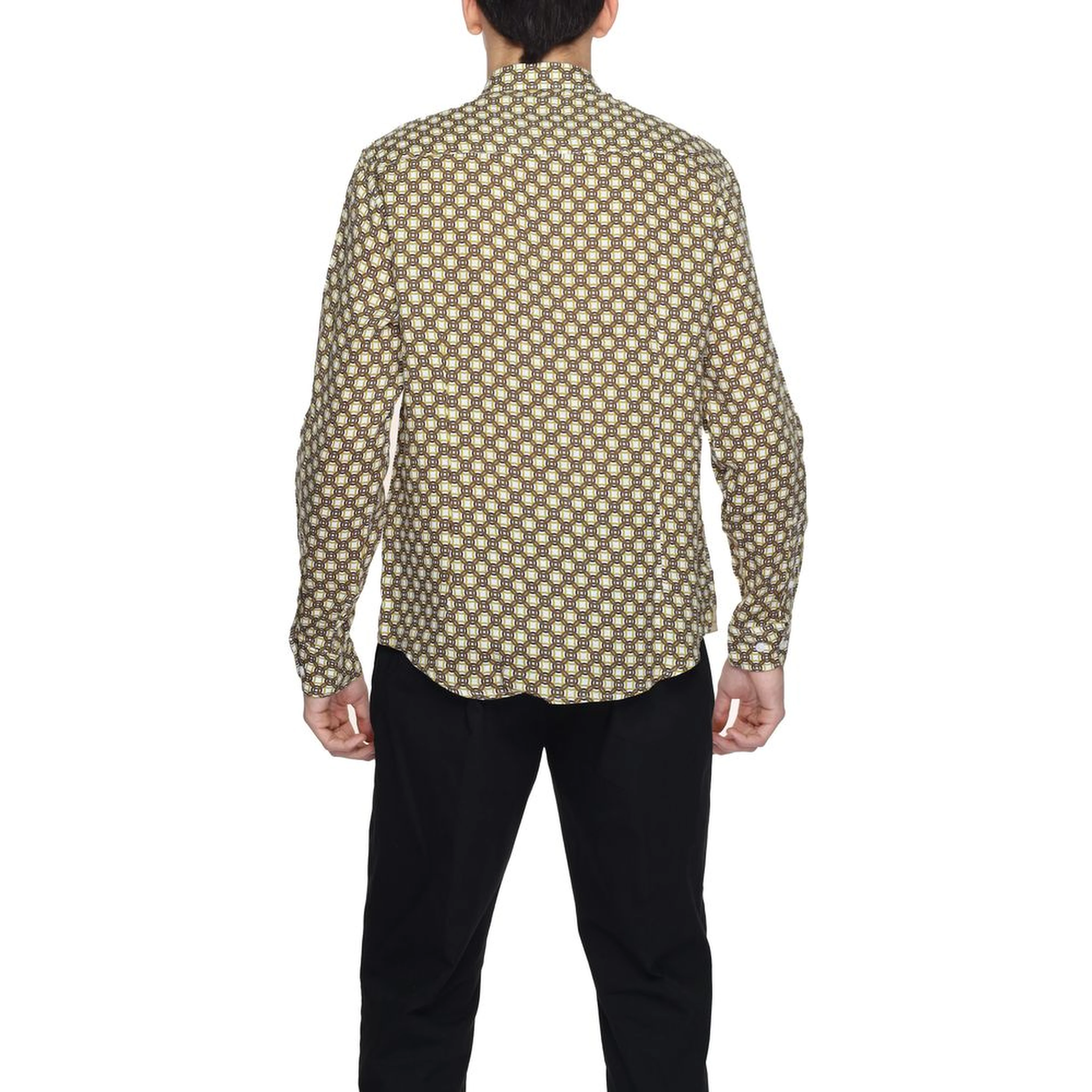 Beige Linen Pattern Shirt