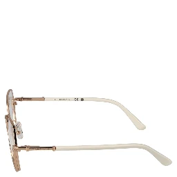 نظارات معدنية بلون الذهب الوردي (إطارات)