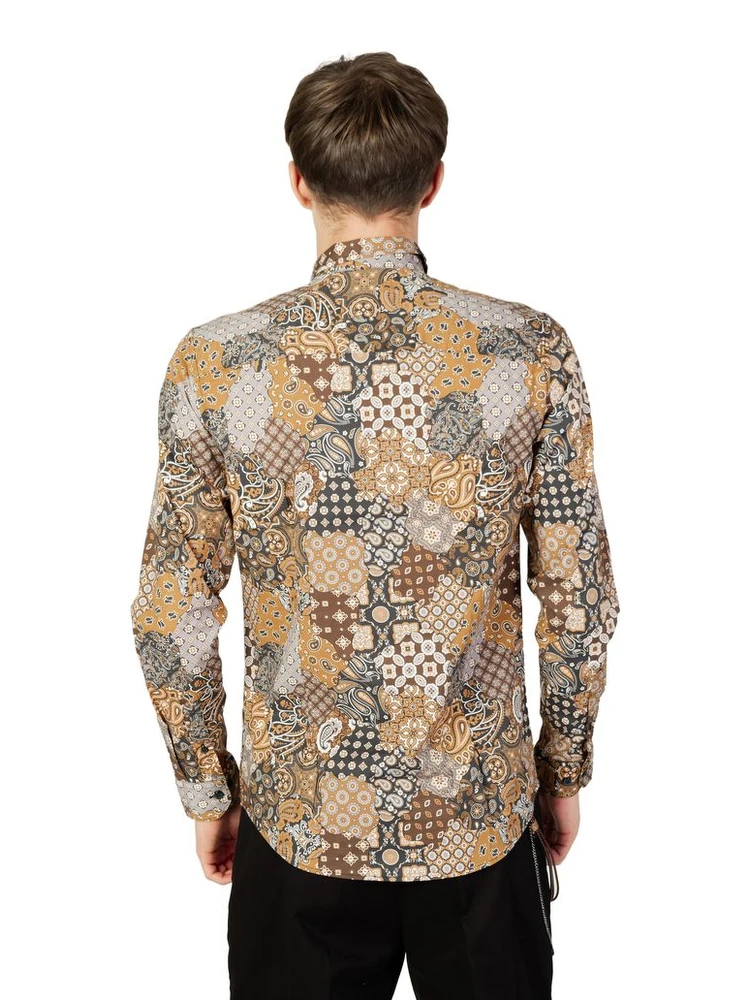 Beige Cotton Pattern Shirt alternative