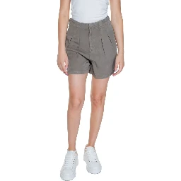 Beige Lyocell Shorts