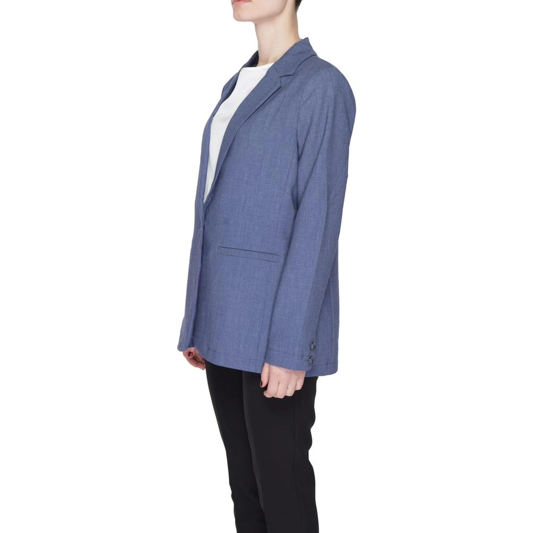 Blue Polyester Blazer
