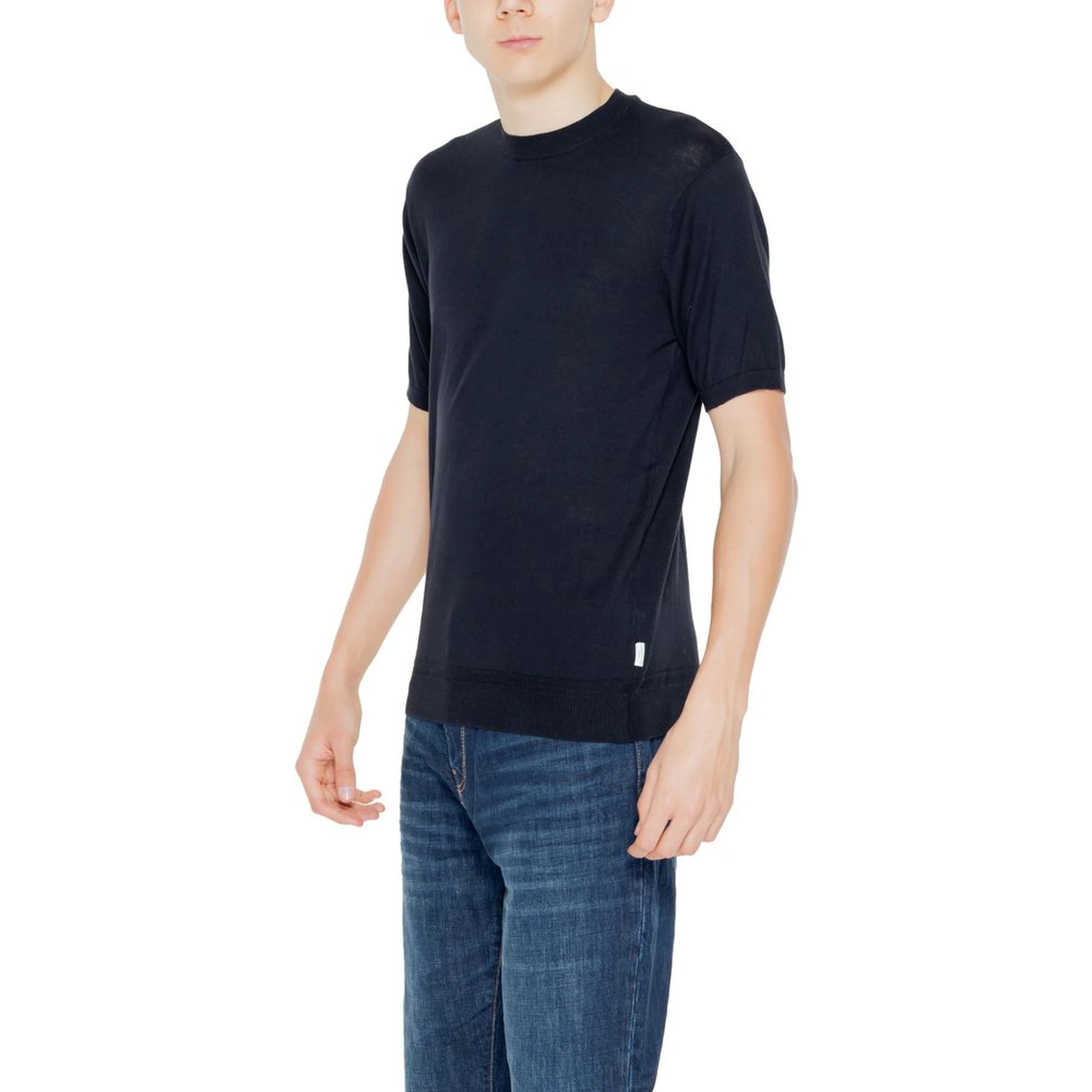 Black Cotton Sweatshirt