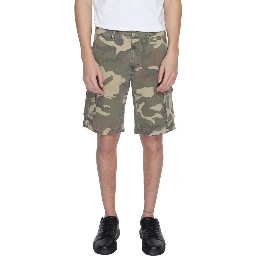 Beige Cotton Bermuda Shorts