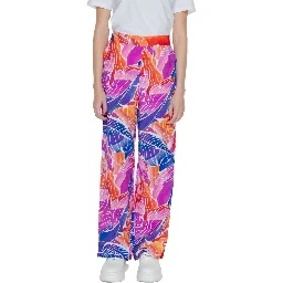 Multicolor Viscose Casual Pants
