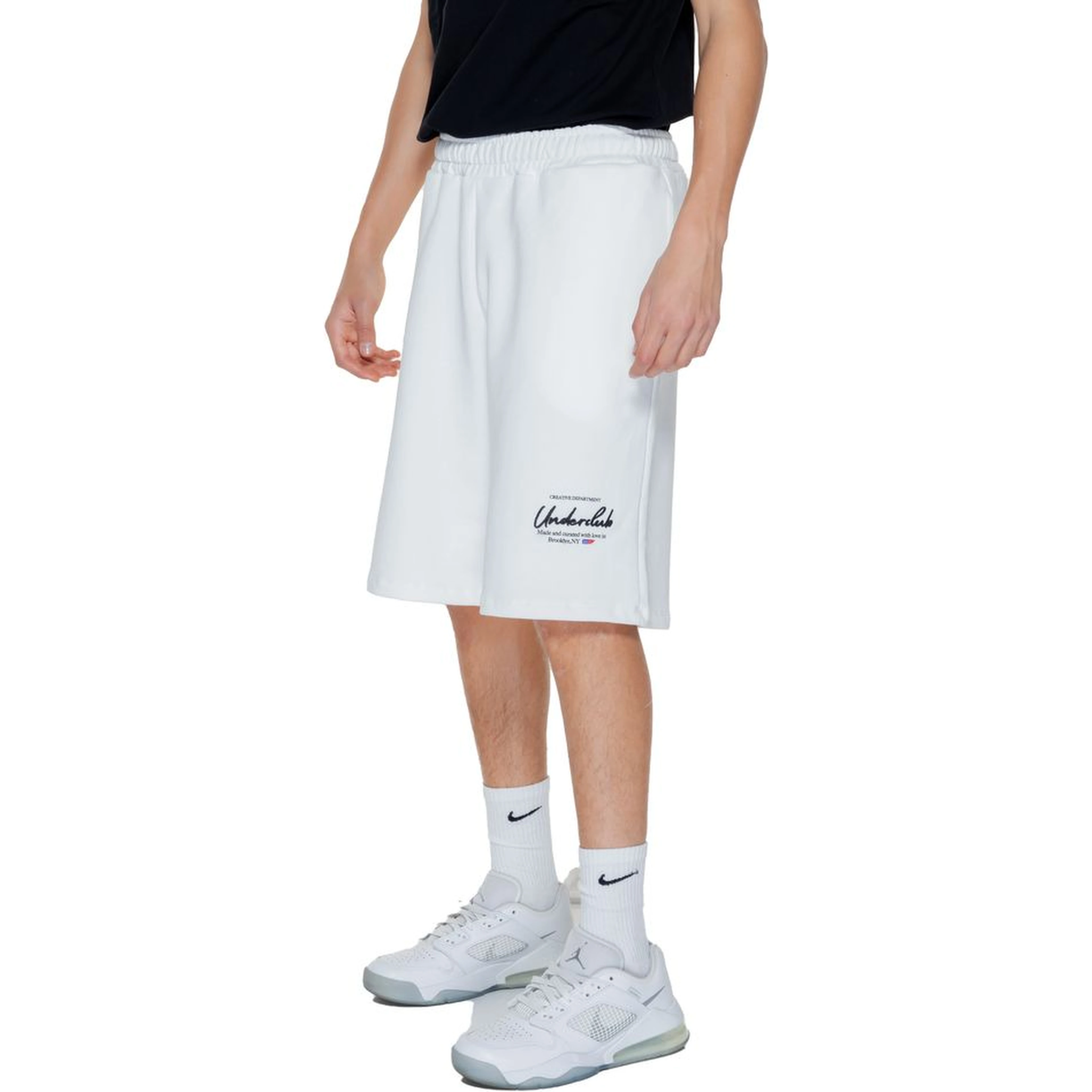 White Cotton Bermuda Shorts