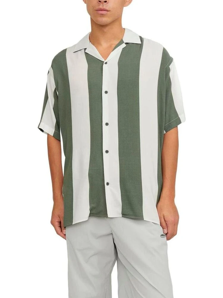 Green Viscose Shortsleeve Shirt