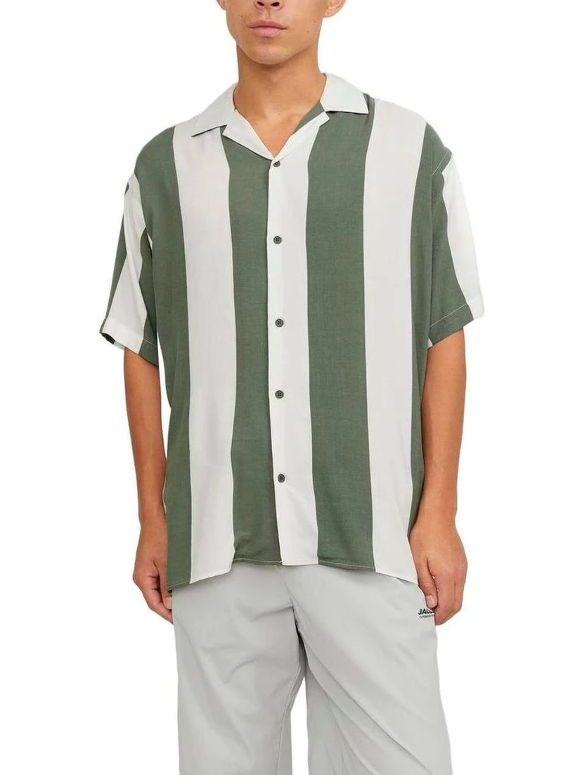 Green Viscose Shortsleeve Shirt
