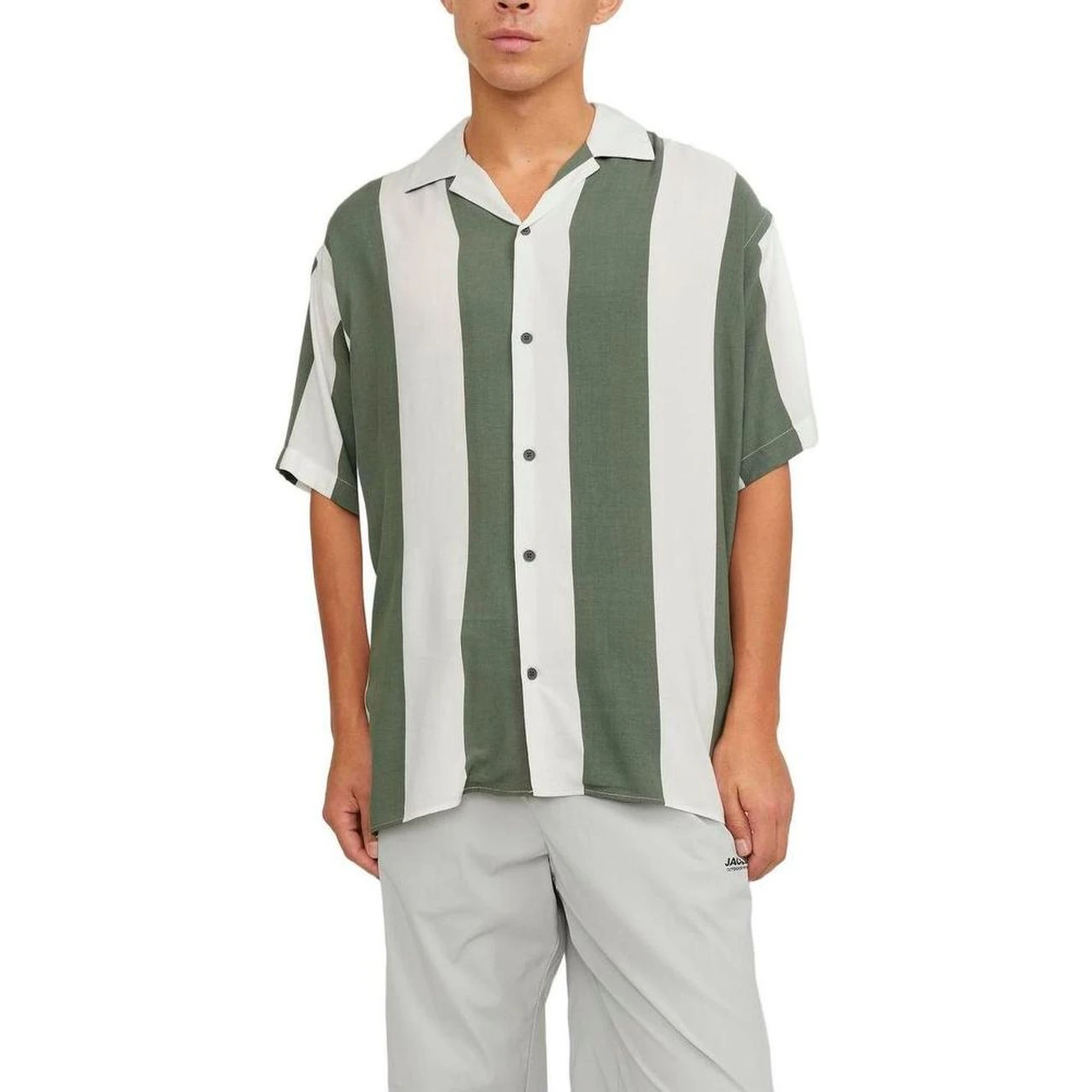 Green Viscose Shortsleeve Shirt