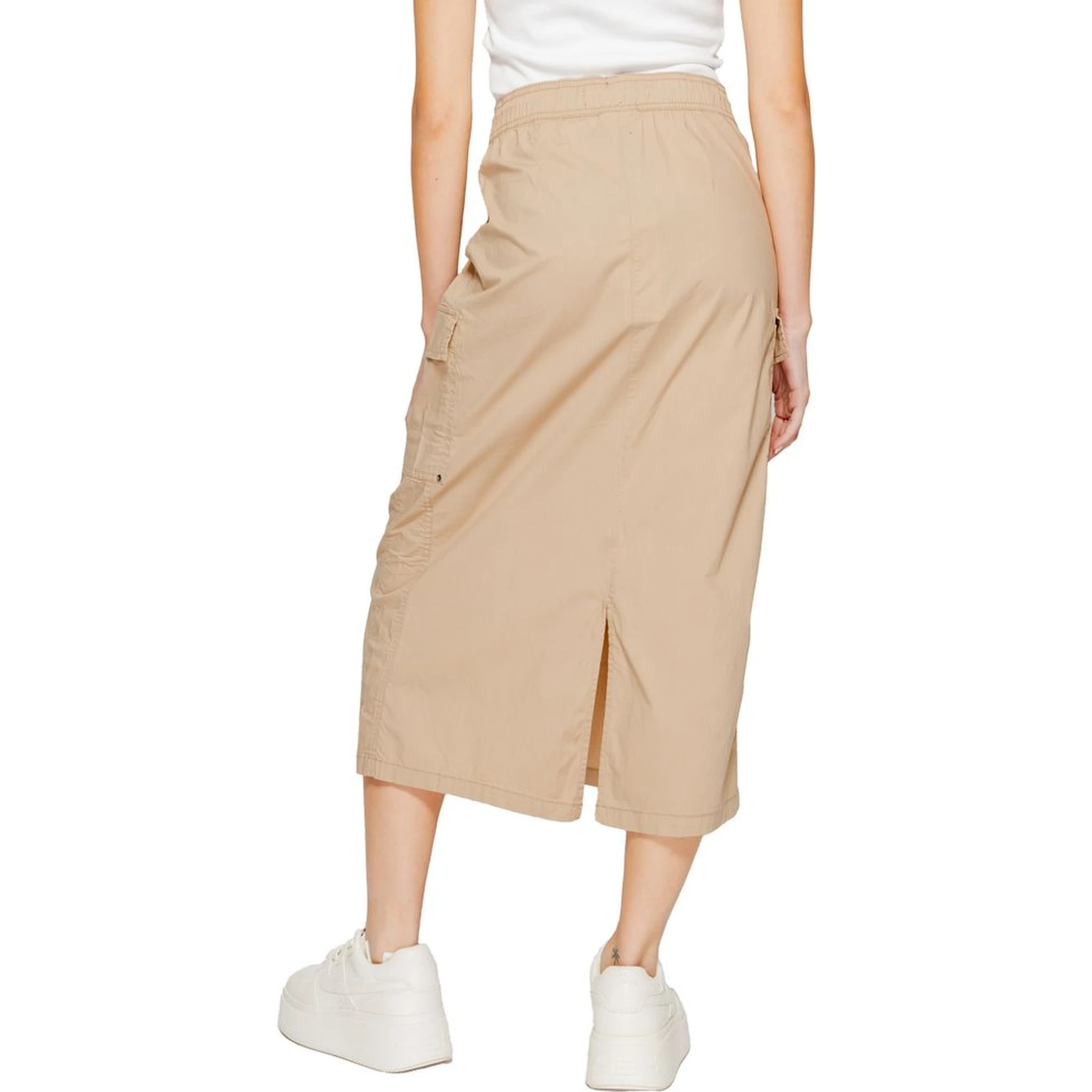 Beige Cotton Skirt