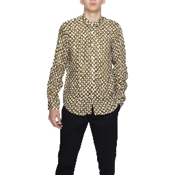 Beige Linen Pattern Shirt