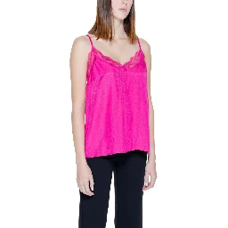 Pink Viscose Tank Tops