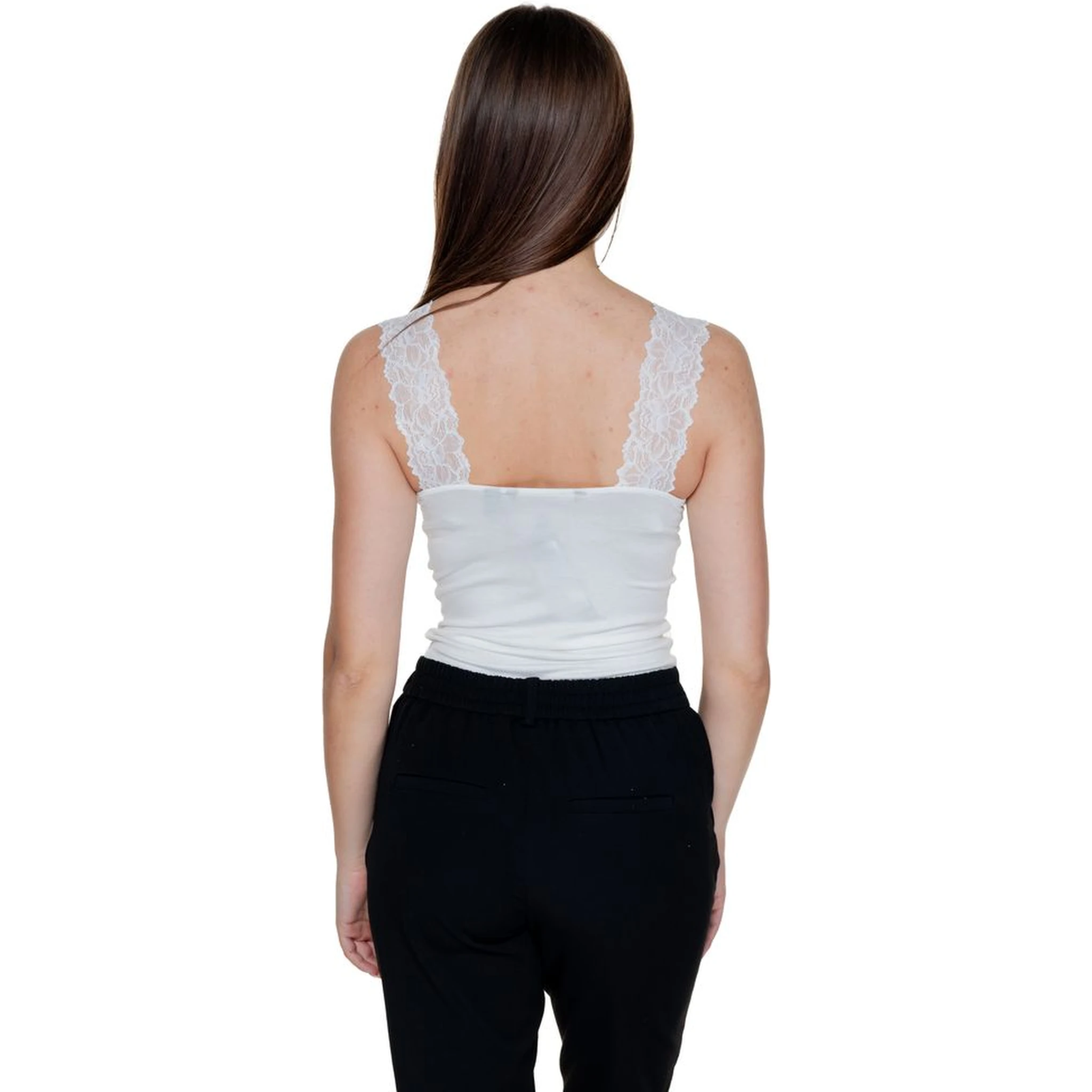 White Viscose Tank Tops