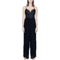 Black Polyester Jumpsuit