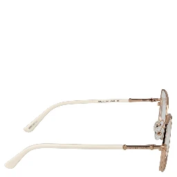 نظارات معدنية بلون الذهب الوردي (إطارات)