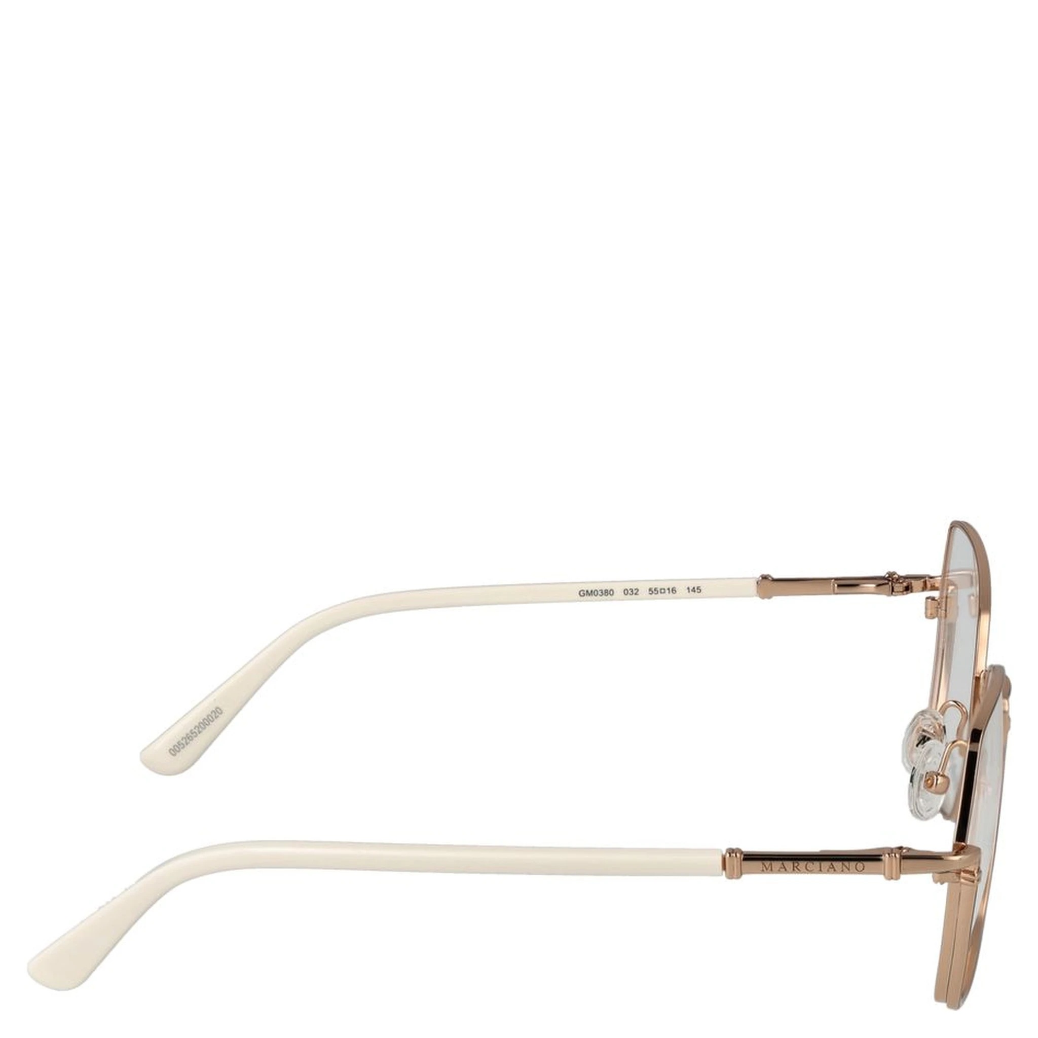 نظارات معدنية بلون الذهب الوردي (إطارات)