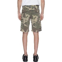 Beige Cotton Bermuda Shorts